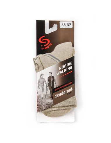Skarpety nordic walking deodrant beżowe