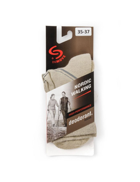 Skarpety nordic walking deodrant beżowe