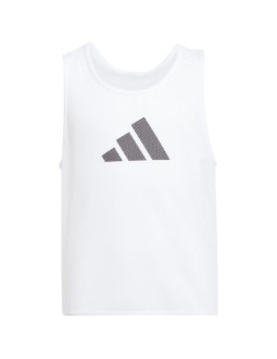 Znacznik dla dzieci adidas training bib 24 junior biały jf3246