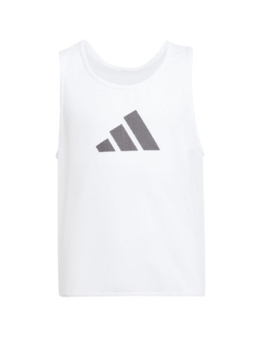 Znacznik dla dzieci adidas training bib 24 junior biały jf3246