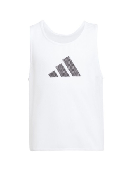 Znacznik dla dzieci adidas training bib 24 junior biały jf3246