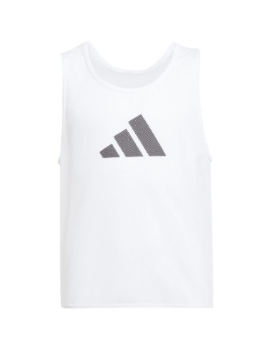Znacznik dla dzieci adidas training bib 24 junior biały jf3246