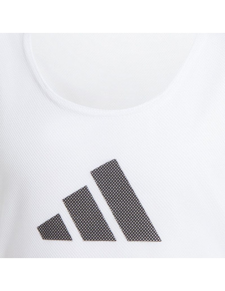 Znacznik dla dzieci adidas training bib 24 junior biały jf3246