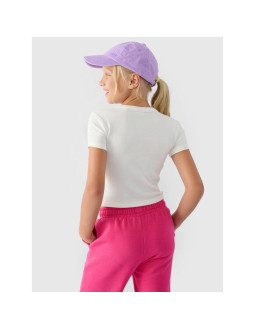 T-shirt gładki dziewczęcy 4f 4fjrss24ttshf2053-11s 2