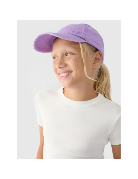 T-shirt gładki dziewczęcy 4f 4fjrss24ttshf2053-11s
