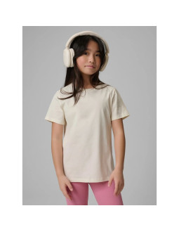 T-shirt regular gładki dziewczęcy 4f 4fjrss26ttshf3554-12s