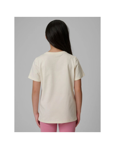 T-shirt regular gładki dziewczęcy 4f 4fjrss26ttshf3554-12s