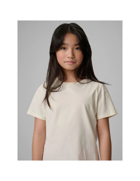 T-shirt regular gładki dziewczęcy 4f 4fjrss26ttshf3554-12s