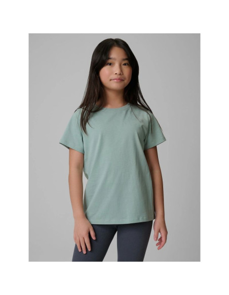 T-shirt regular gładki dziewczęcy 4f 4fjrss26ttshf3554-12s