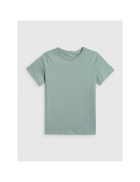 T-shirt regular gładki dziewczęcy 4f 4fjrss26ttshf3554-12s