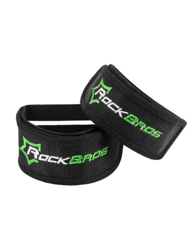 Paski do pedałów rowerowych rockbros gzt1001bk 2 szt. - czarne