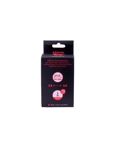Dętka bike tube 27,5" x 2,5/3,0 fv48
