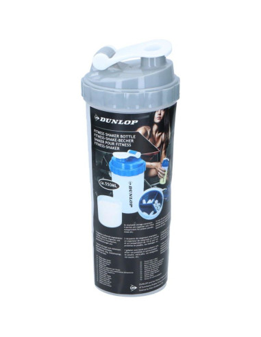 Shaker koktajli do odżywek bidon 550ml dunlop szary