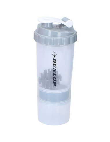 Shaker koktajli do odżywek bidon 550ml dunlop szary