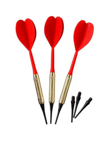 Rzutki lotki plastikowe dart 3szt bezpieczne best sporting - żółte