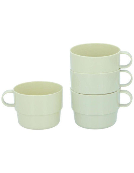 Kubek turystyczny 225ml 4szt camp active pistacja