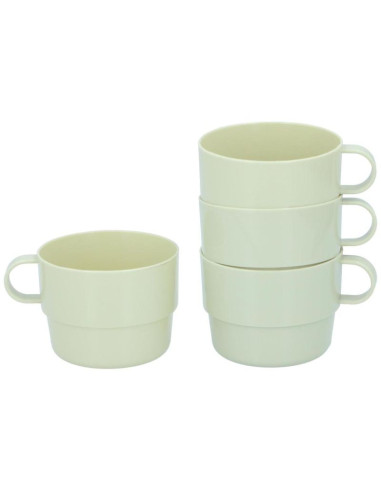 Kubek turystyczny 225ml 4szt camp active pistacja