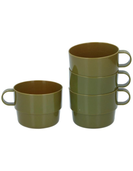 Kubek turystyczny 4szt camp active military