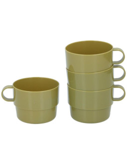 Kubek turystyczny 4szt camp active khaki
