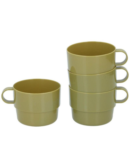 Kubek turystyczny 4szt camp active khaki