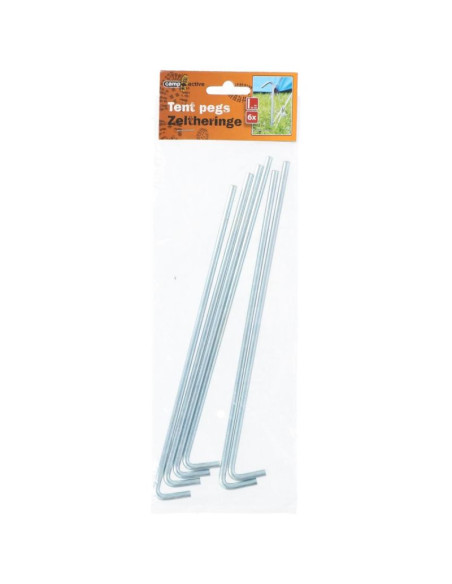 Szpilki śledzie do namiotu 23 cm kpl. 6szt metal camp active