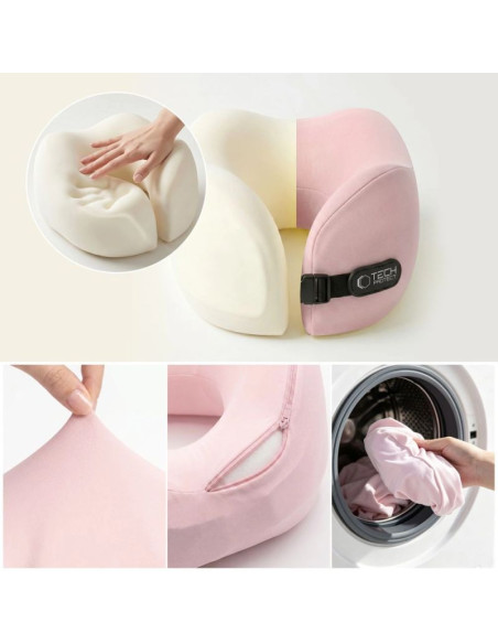 Poduszka podróżna tech-protect comfortrest - różowa