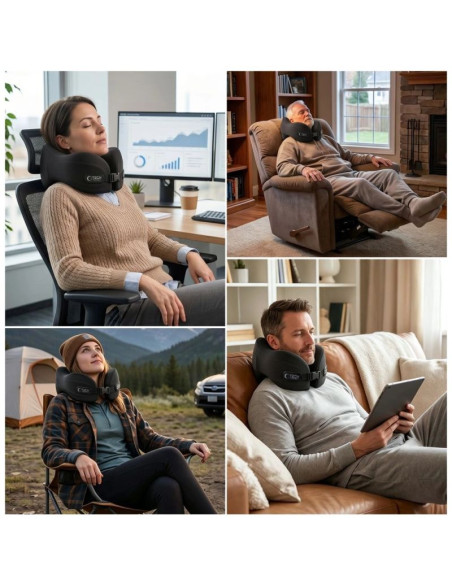 Poduszka podróżna tech-protect comfortrest - czarna