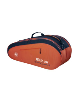 Torba tenisowa wilson roland garros 2026 team 6pk pomarańczowo-granatowa wr8053301001