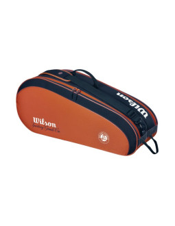 Torba tenisowa wilson roland garros 2026 team 6pk pomarańczowo-granatowa wr8053301001 2