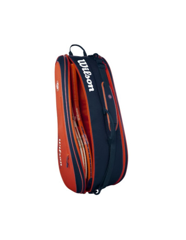 Torba tenisowa wilson roland garros 2026 team 6pk pomarańczowo-granatowa wr8053301001