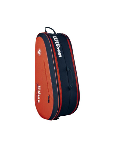Torba tenisowa wilson roland garros 2026 team 6pk pomarańczowo-granatowa wr8053301001