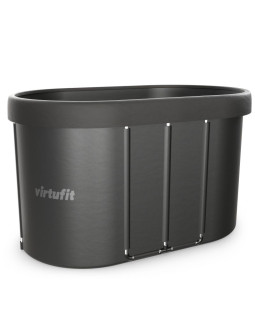 Virtufit wanna lodowa owalna 500 litrów antracyt z akcesoriami