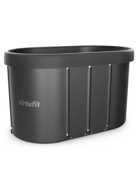 Virtufit wanna lodowa owalna 500 litrów antracyt z akcesoriami