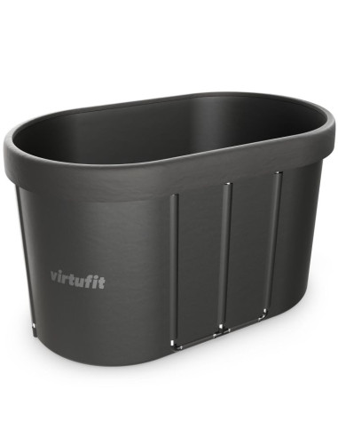 Virtufit wanna lodowa owalna 500 litrów antracyt z akcesoriami