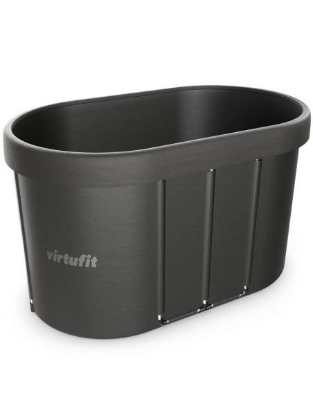 Virtufit wanna lodowa owalna 500 litrów antracyt z akcesoriami