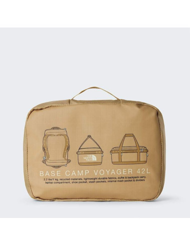 The north face base camp sportowa torba 42 l poliester, termoplastyczne elastomery poliuretanowe (tpu) brązowy