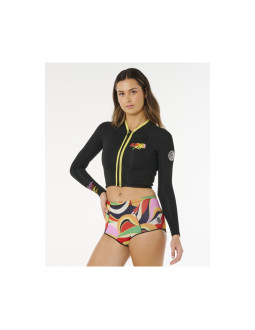 Kurtka damska rip curl g-bomb 1.5 ls fz crop jkt czarna 2