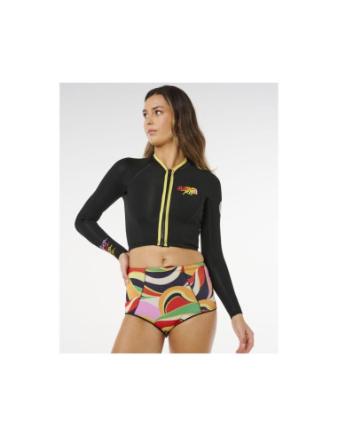 Kurtka damska rip curl g-bomb 1.5 ls fz crop jkt czarna
