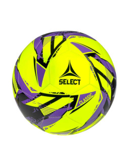 Piłka nożna select classic v26 żółto-fioletowo-czarna 160076