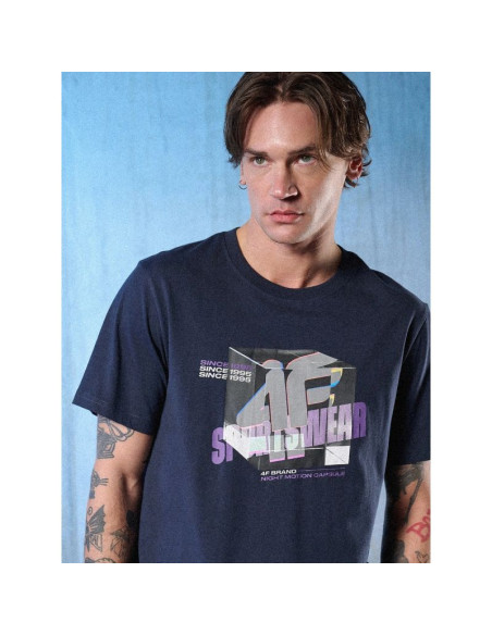 T-shirt regular z nadrukiem męski 4f 4frss26ttshm3657-31s