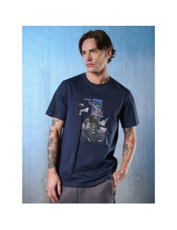 T-shirt regular z nadrukiem męski 4f 4frss26ttshm3659-31s