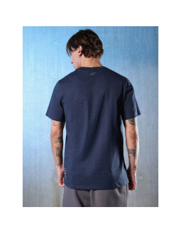 T-shirt regular z nadrukiem męski 4f 4frss26ttshm3659-31s 2