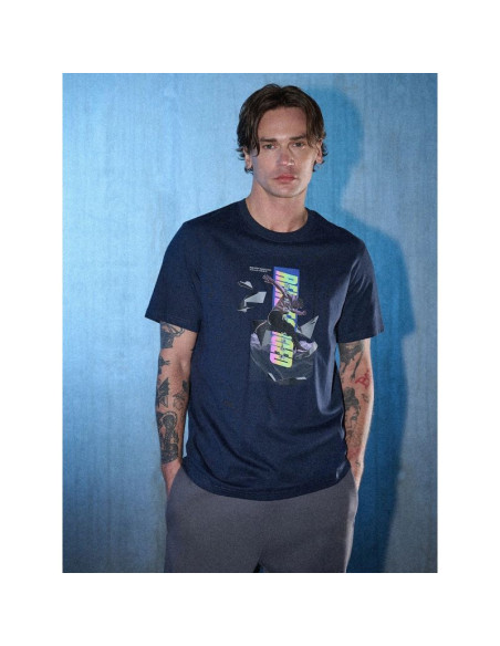 T-shirt regular z nadrukiem męski 4f 4frss26ttshm3659-31s