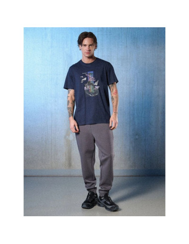 T-shirt regular z nadrukiem męski 4f 4frss26ttshm3659-31s
