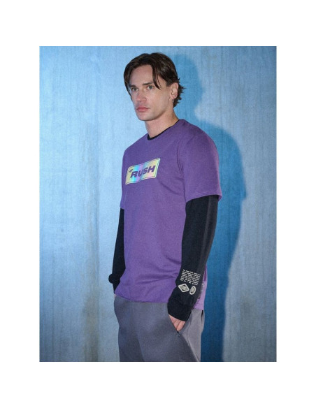T-shirt regular z nadrukiem męski 4f 4frss26ttshm3659-50s