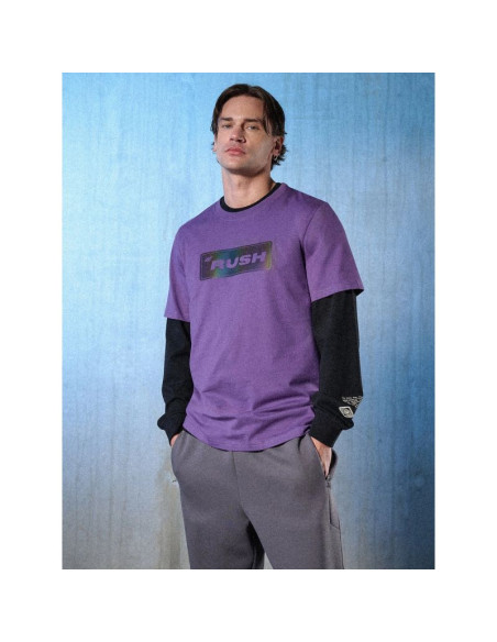 T-shirt regular z nadrukiem męski 4f 4frss26ttshm3659-50s