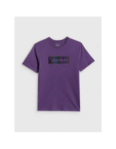 T-shirt regular z nadrukiem męski 4f 4frss26ttshm3659-50s