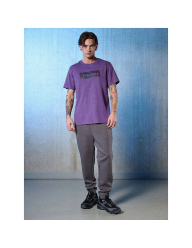 T-shirt regular z nadrukiem męski 4f 4frss26ttshm3659-50s