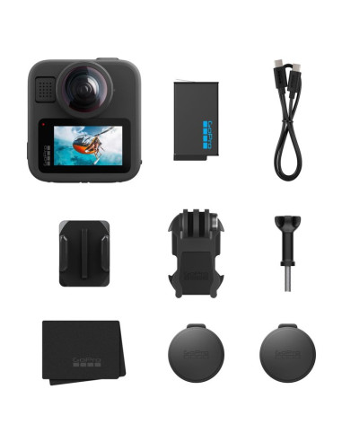 Gopro max2 aparat do fotografii sportowej 29,5 mp 8k ultra hd 25,4 / 2,3 mm (1 / 2.3") wi-fi 195 g