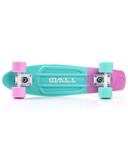Deskorolka meteor plastikowa matt pink and minth/minth and pink/white  23999 2